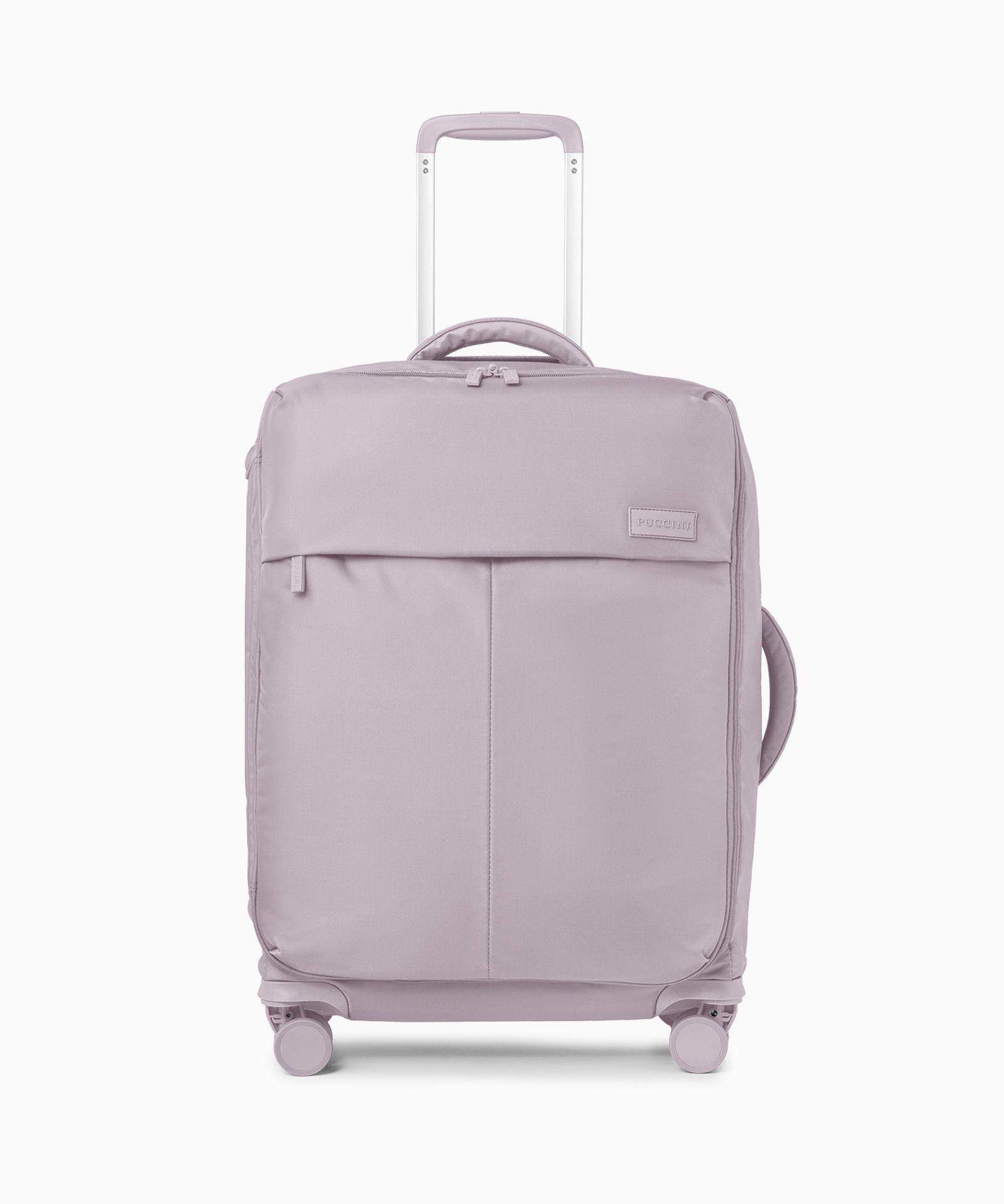 Walizka średnia z nylonu różowa