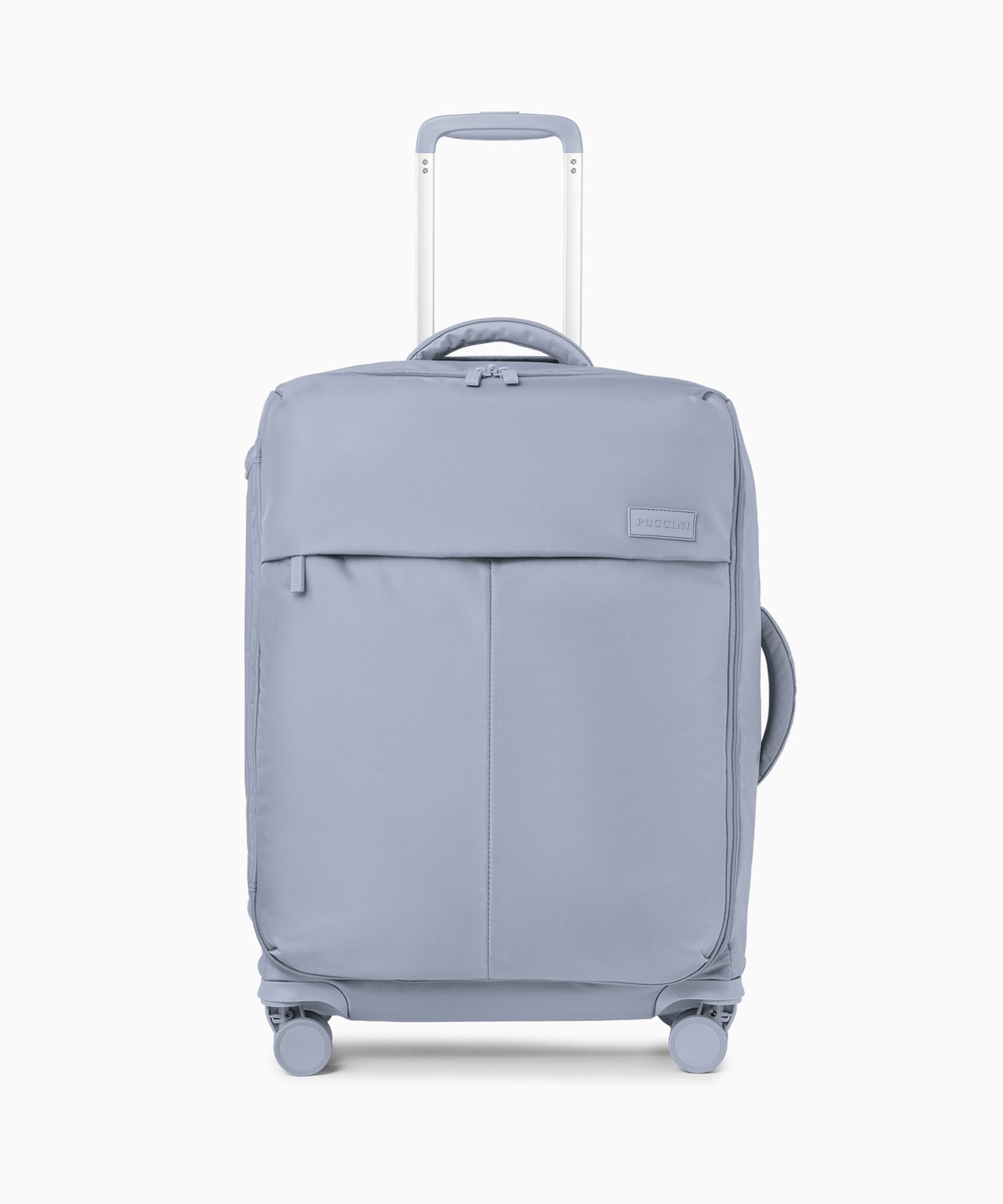 Walizka średnia z nylonu szara