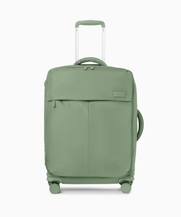 Walizka średnia z nylonu zielona