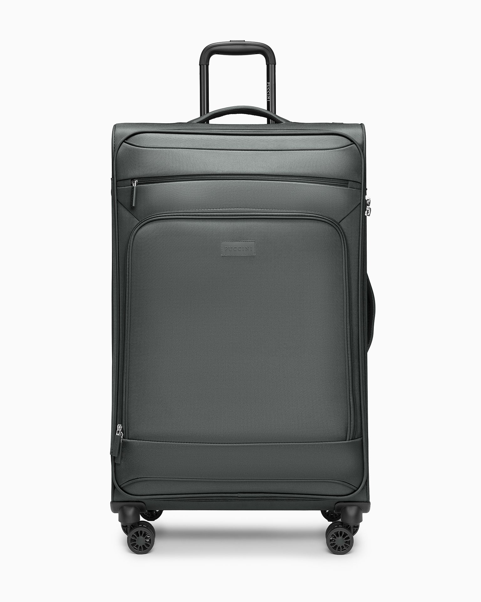 Walizka duża miękka szara