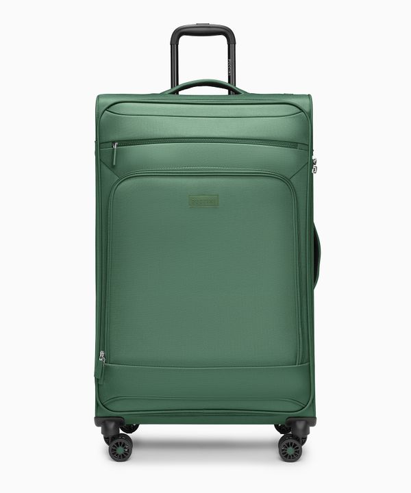 Walizka duża miękka zielona