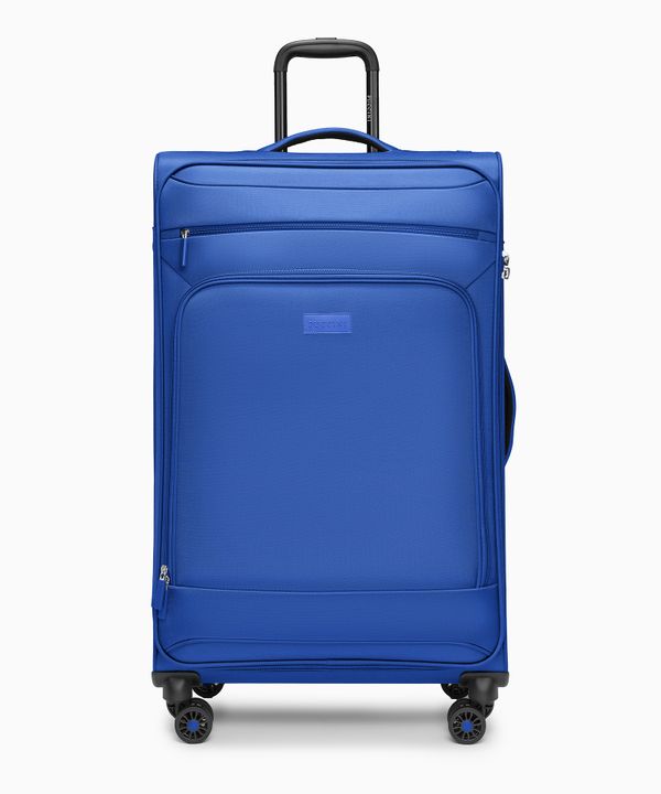 Walizka duża miękka niebieska