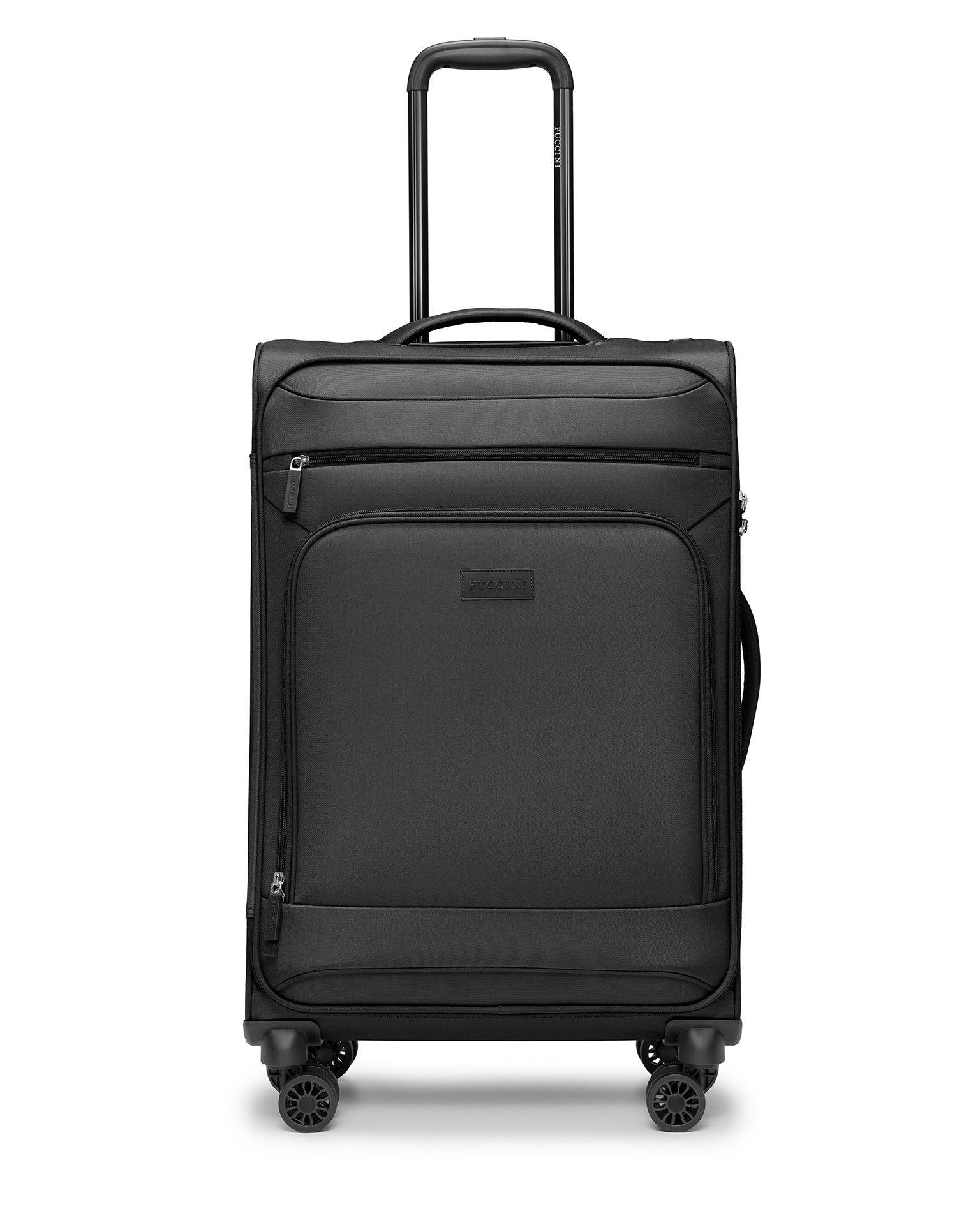 Walizka średnia miękka czarna