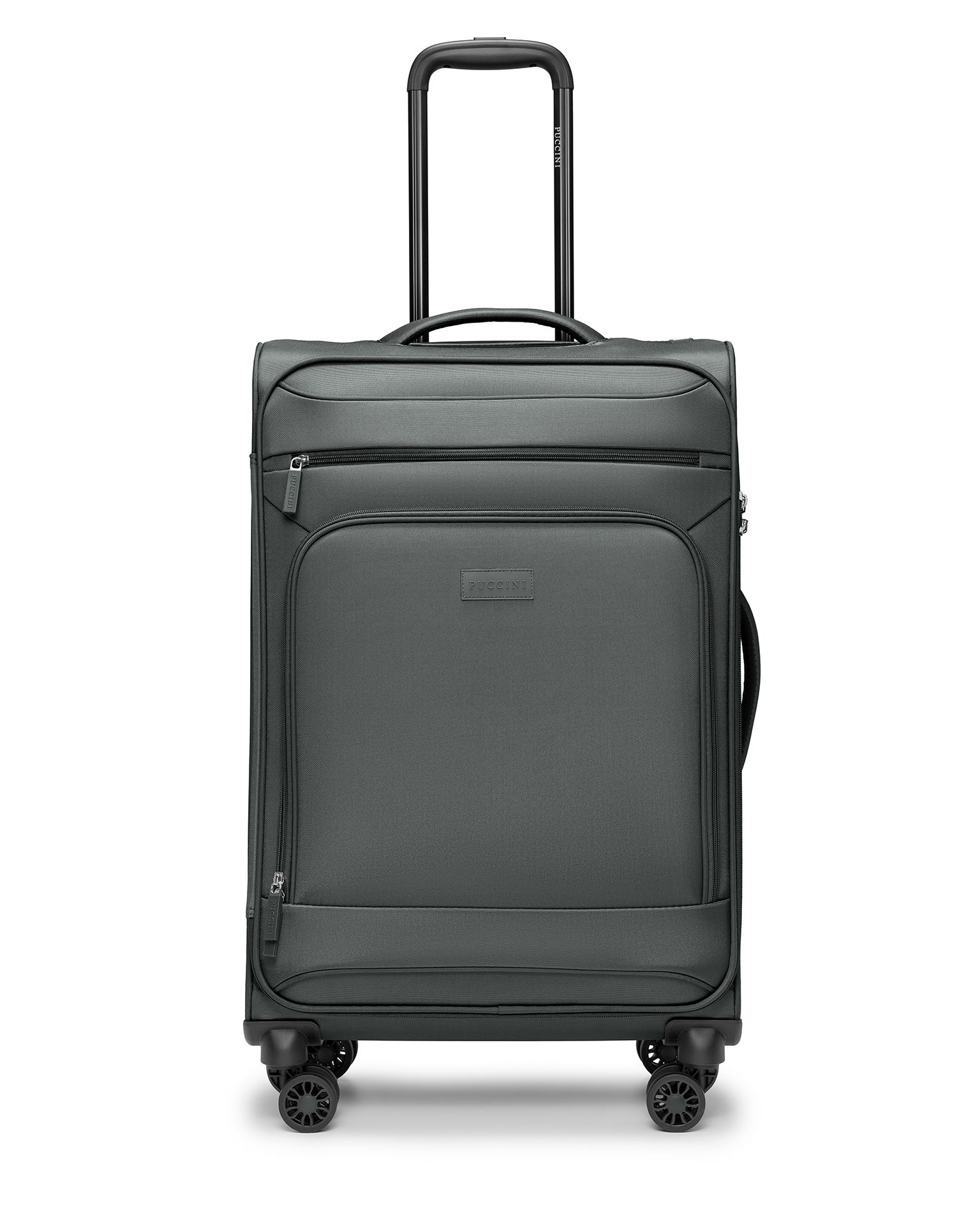 Walizka średnia miękka szara