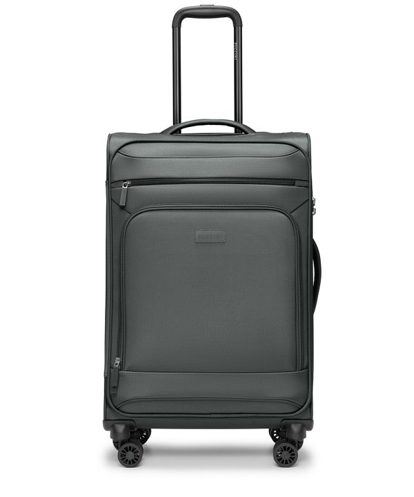 Walizka średnia miękka szara