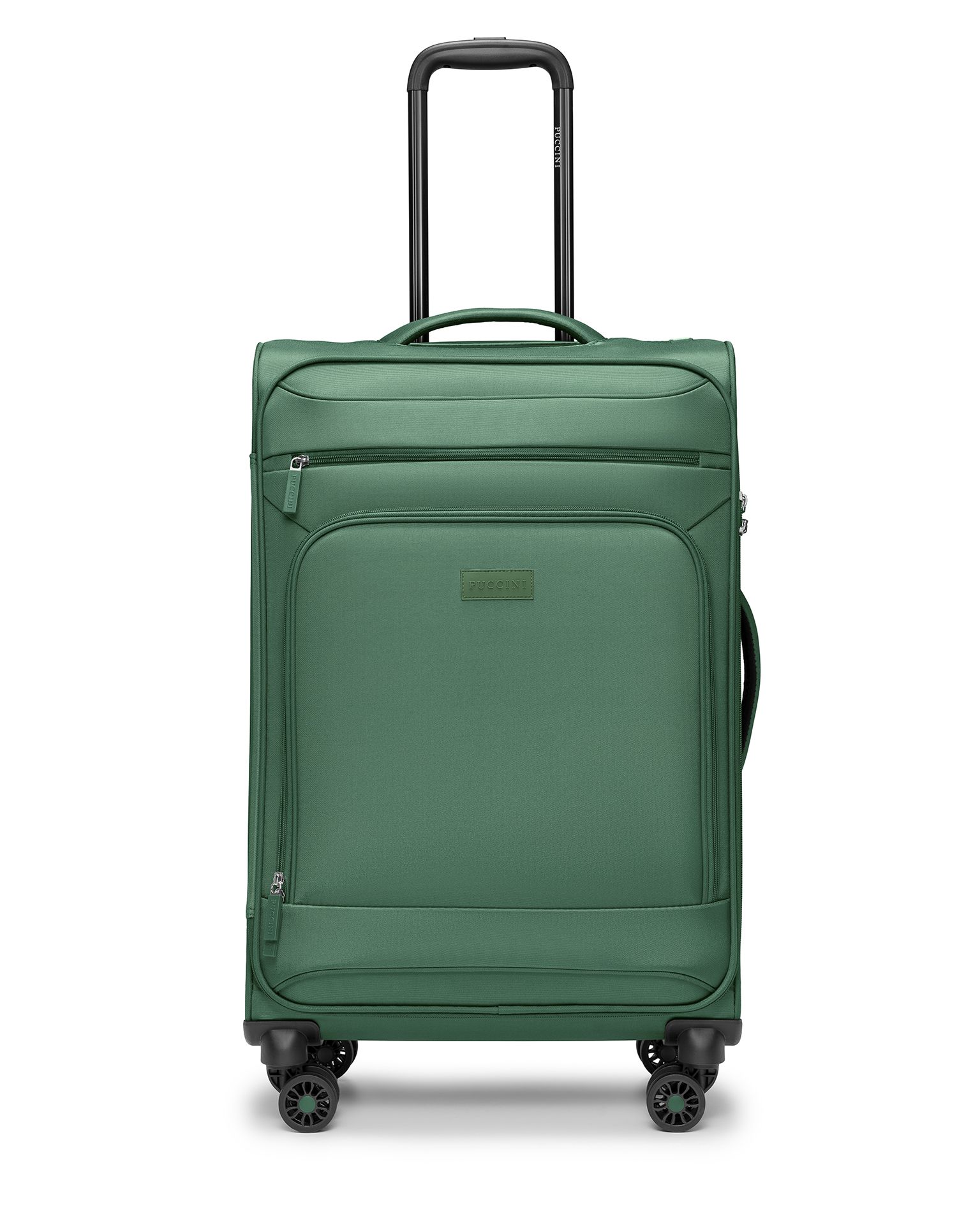 Walizka średnia miękka zielona