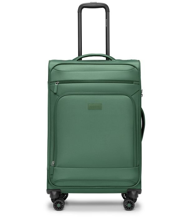 Walizka średnia miękka zielona