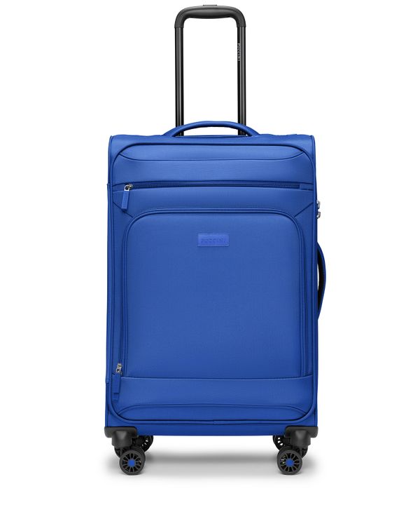 Walizka średnia miękka niebieska