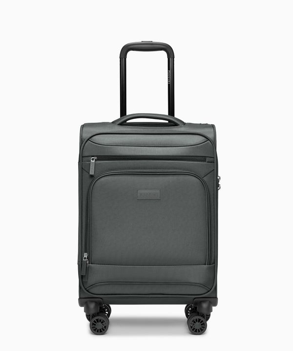 Walizka kabinowa miękka szara