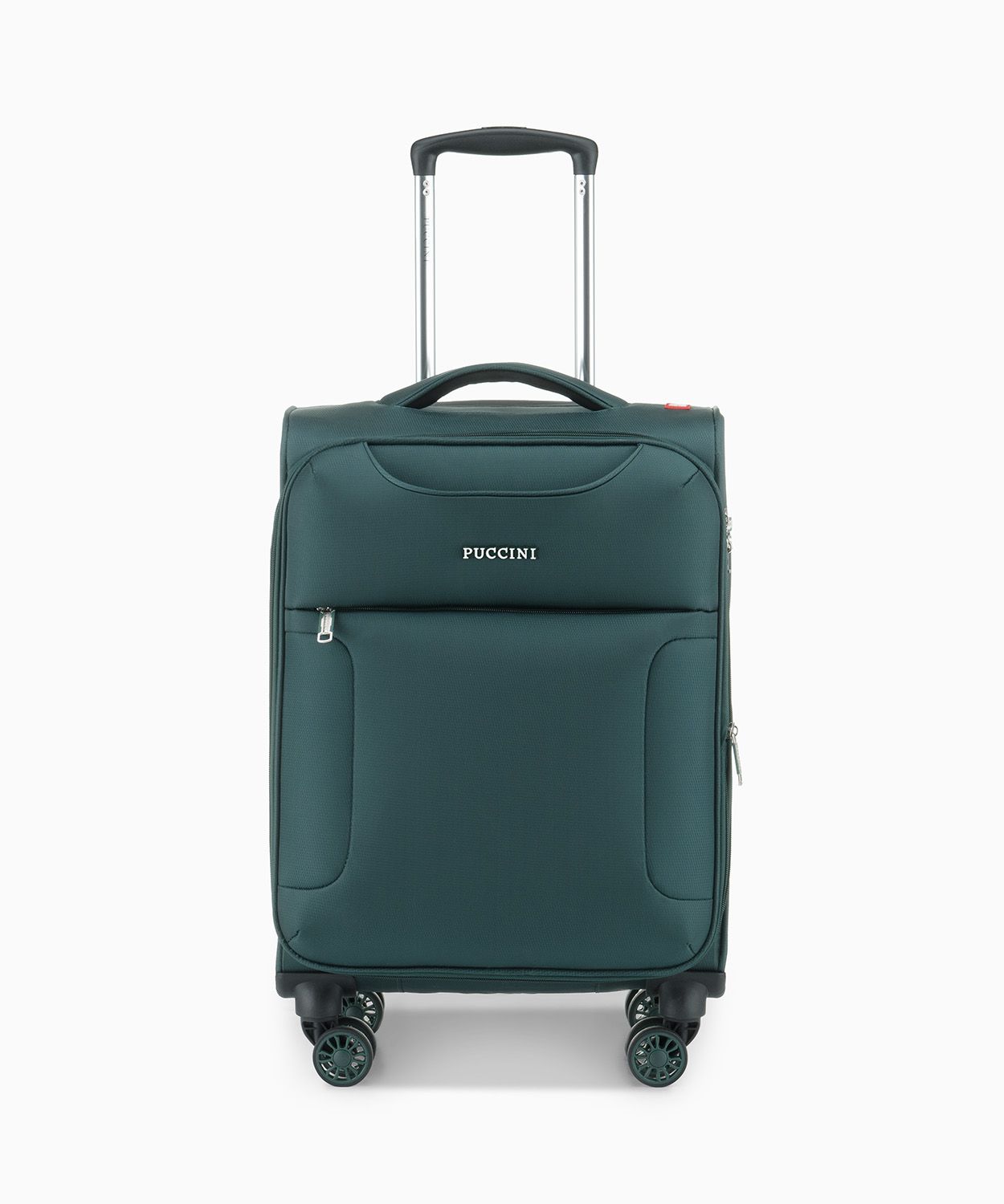 Walizka kabinowa materiałowa ciemnozielona