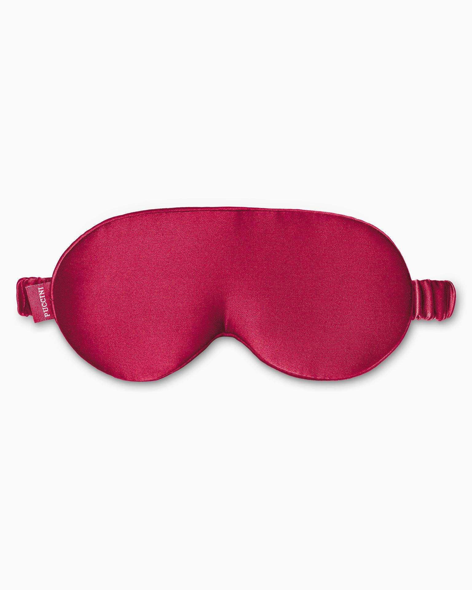 Opaska na oczy do spania 3D jedwabna czerwona