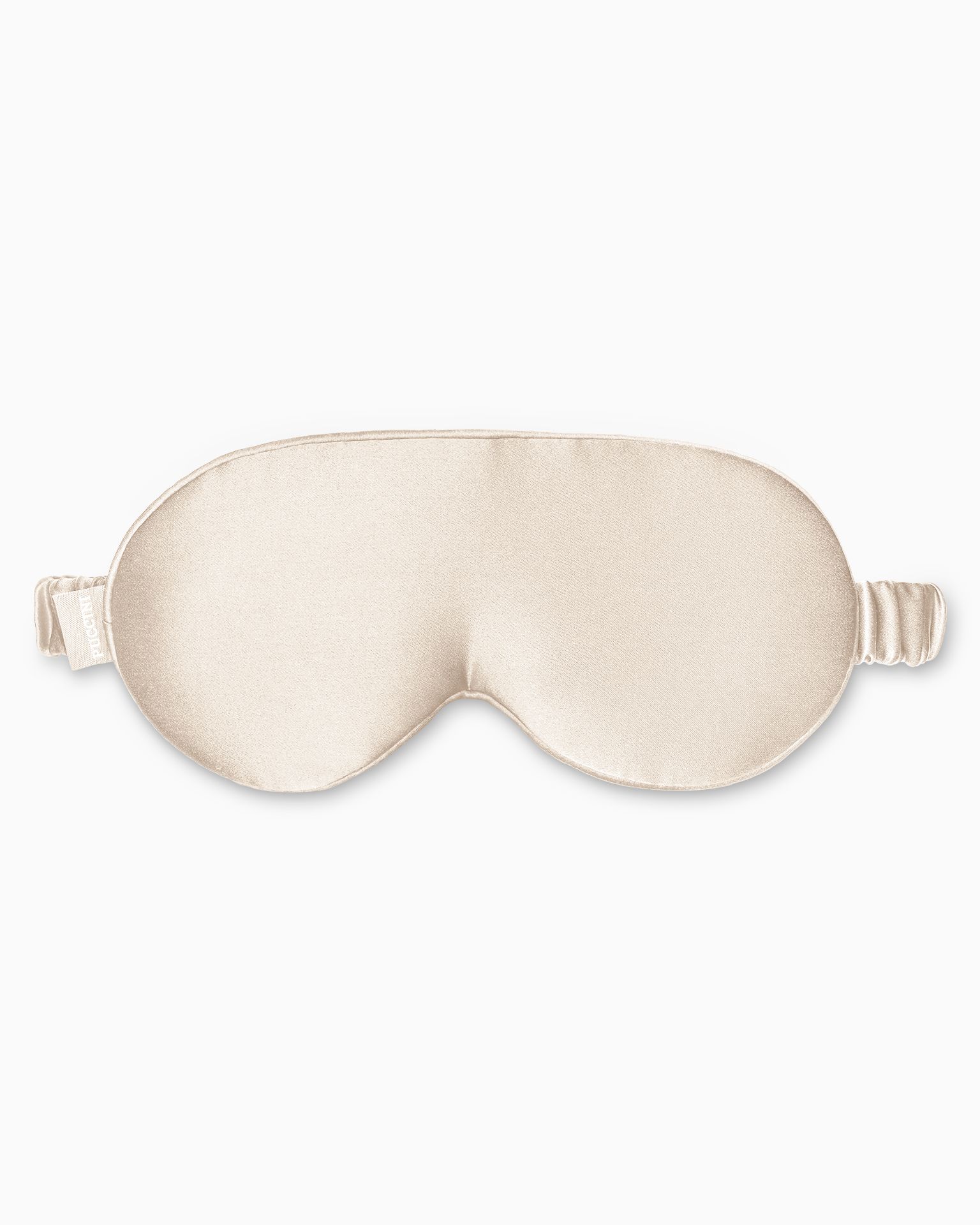 Opaska na oczy do spania 3D jedwabna beżowa