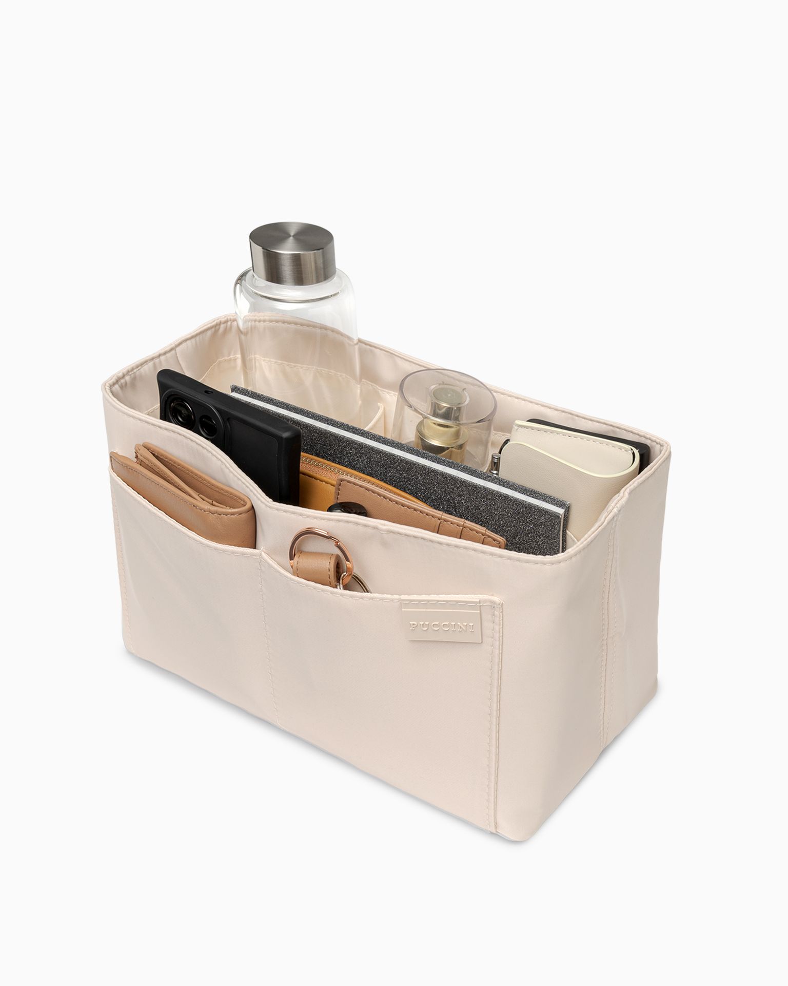 Organizer do torebki beżowy