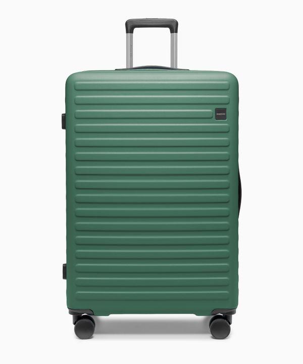 Walizka duża na kółkach z poliwęglanu zielona