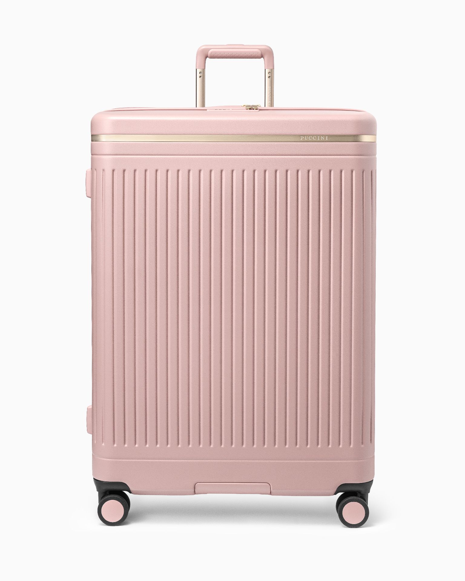 Walizka duża z poliwęglanu różowa