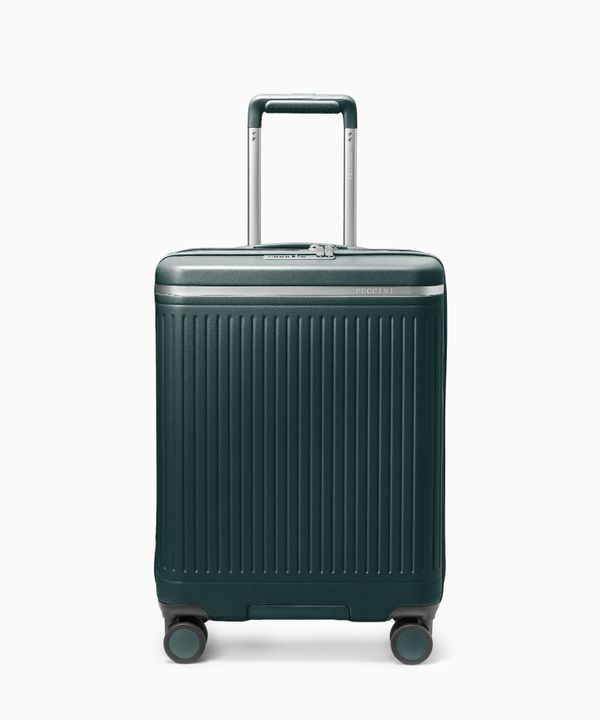 Walizka kabinowa z poliwęglanu zielona