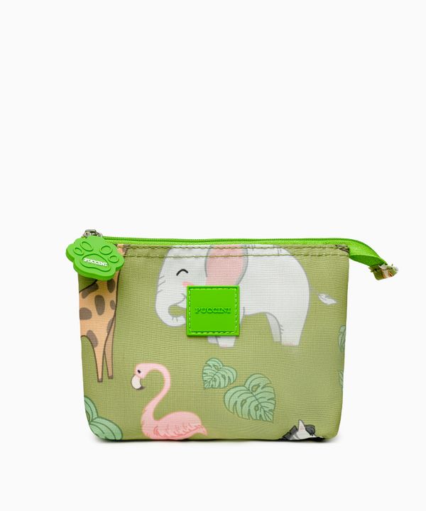 Kosmetyczka dla dzieci mała zielona safari