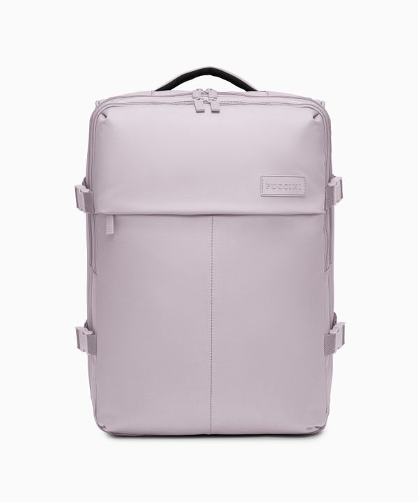 Plecak podróżny z kieszenią na laptopa 15,6 cali różowy
