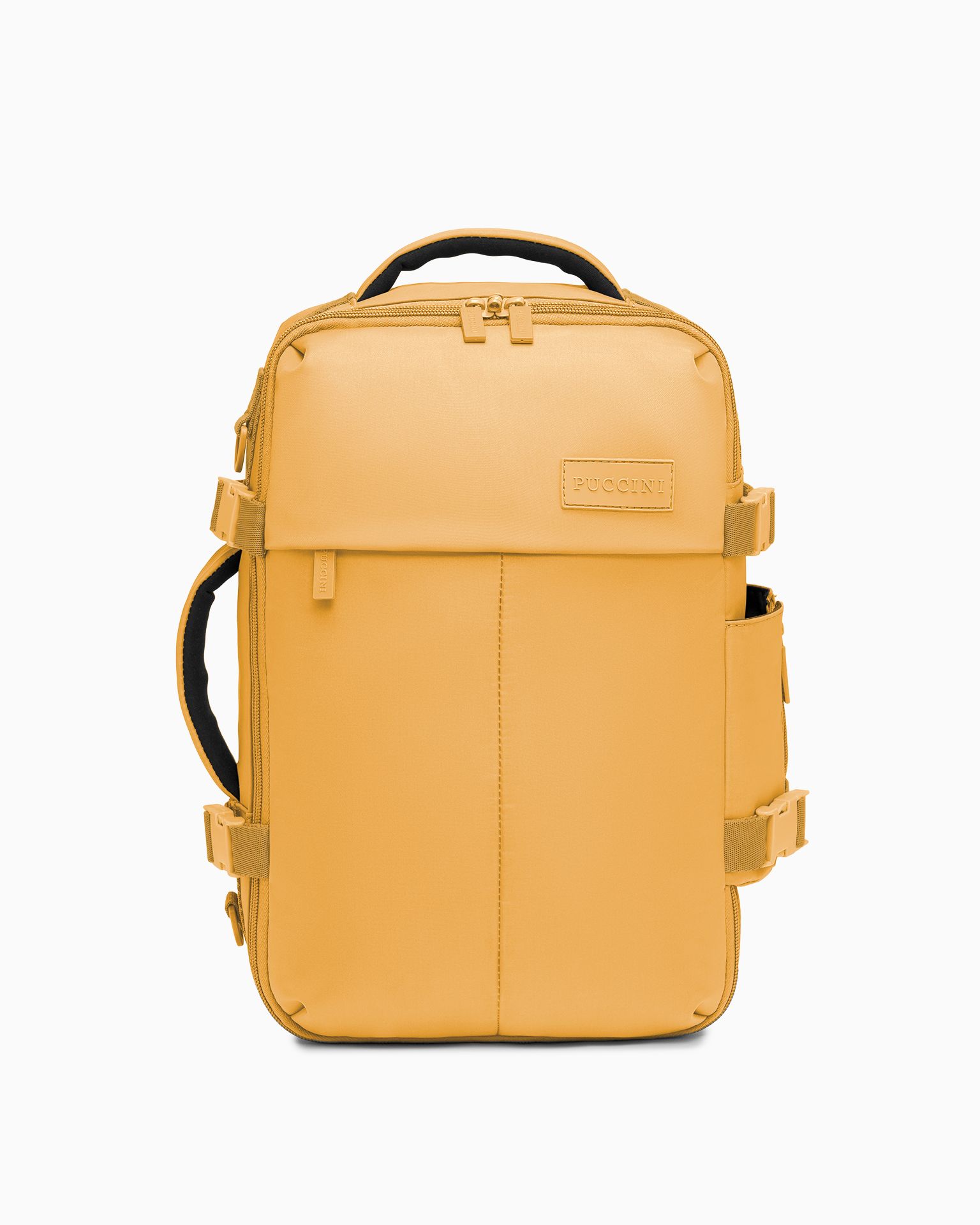 Plecak podróżny do samolotu żółty