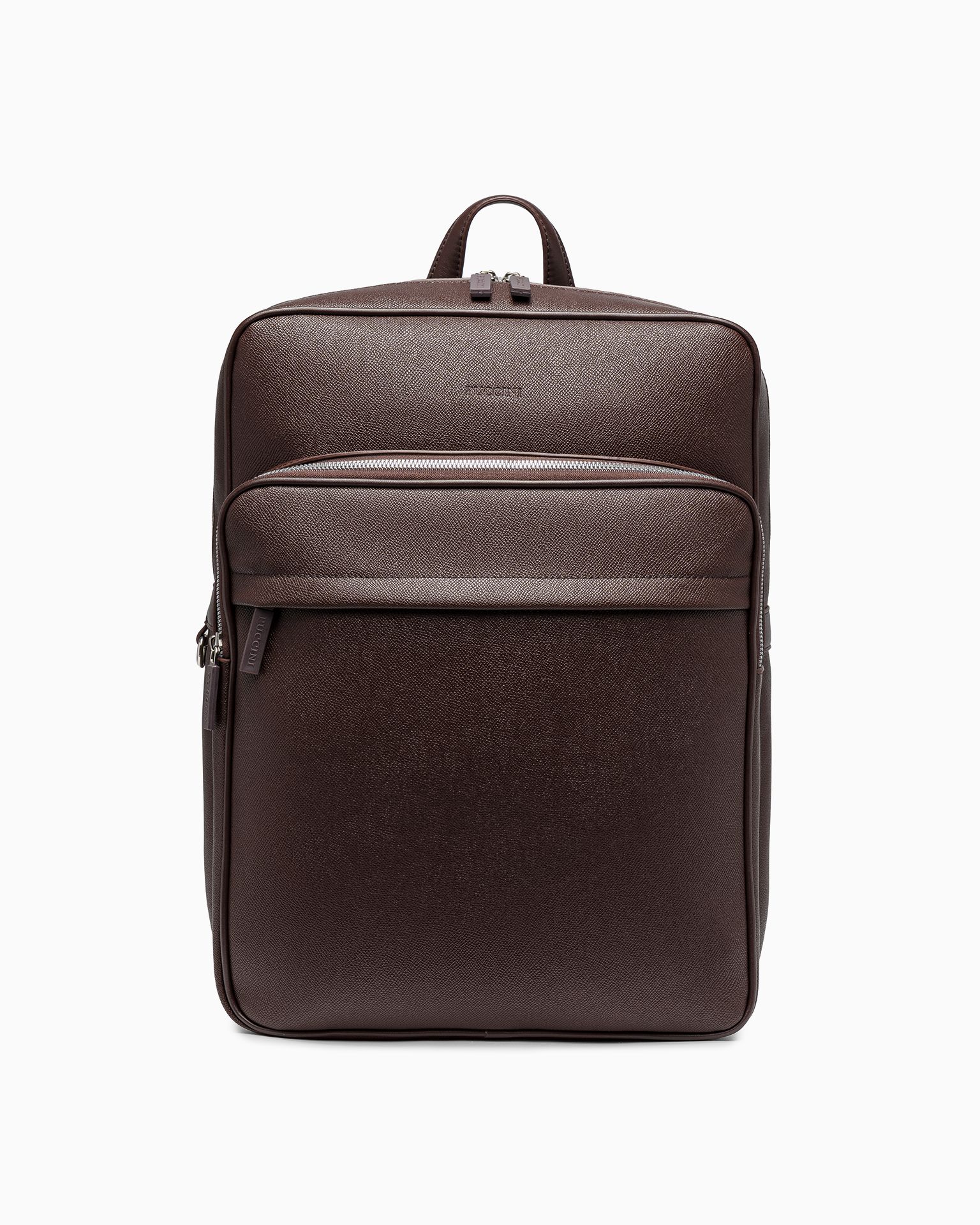 Plecak na laptopa 17" ze skóry ekologicznej brązowy