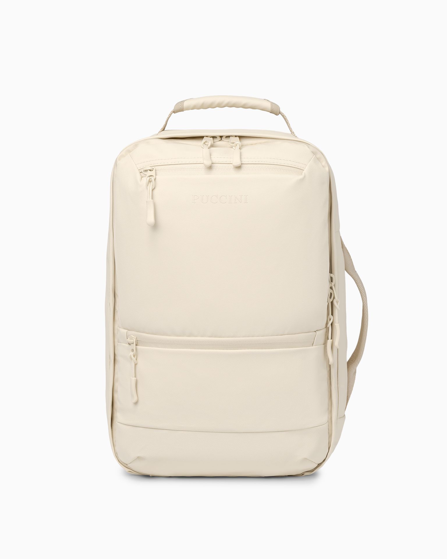 Plecak podróżny do samolotu beżowy