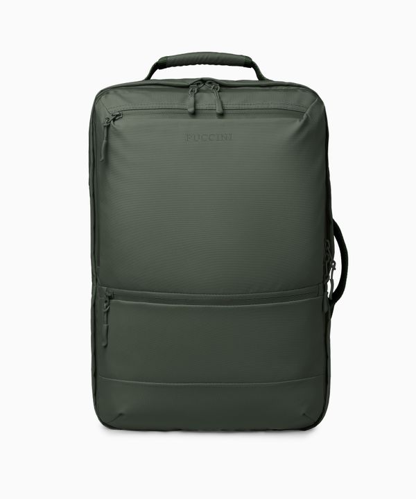 Plecak podróżny z kieszenią RFID zielony