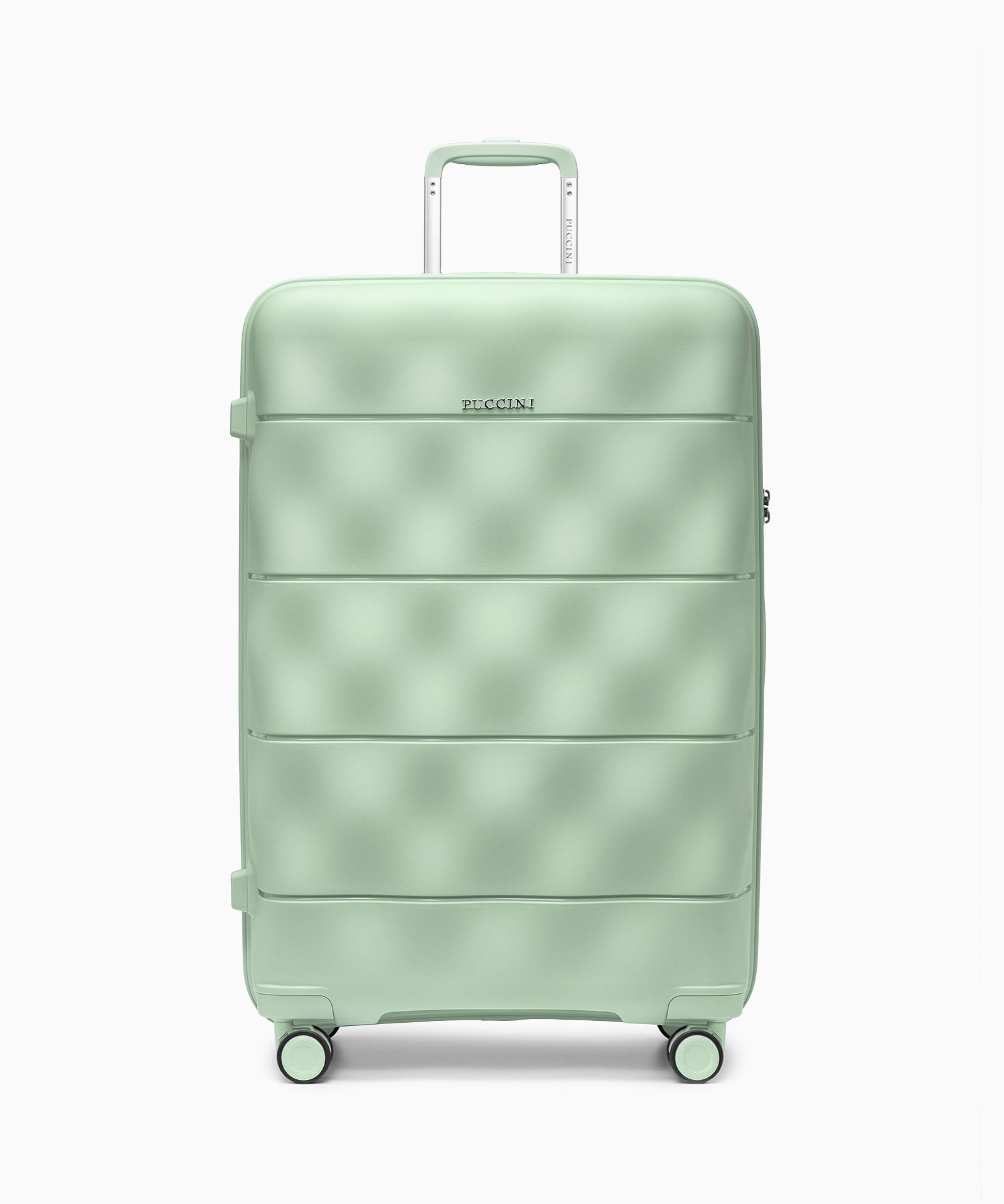 Walizka duża z lekkiego polipropylenu zielona