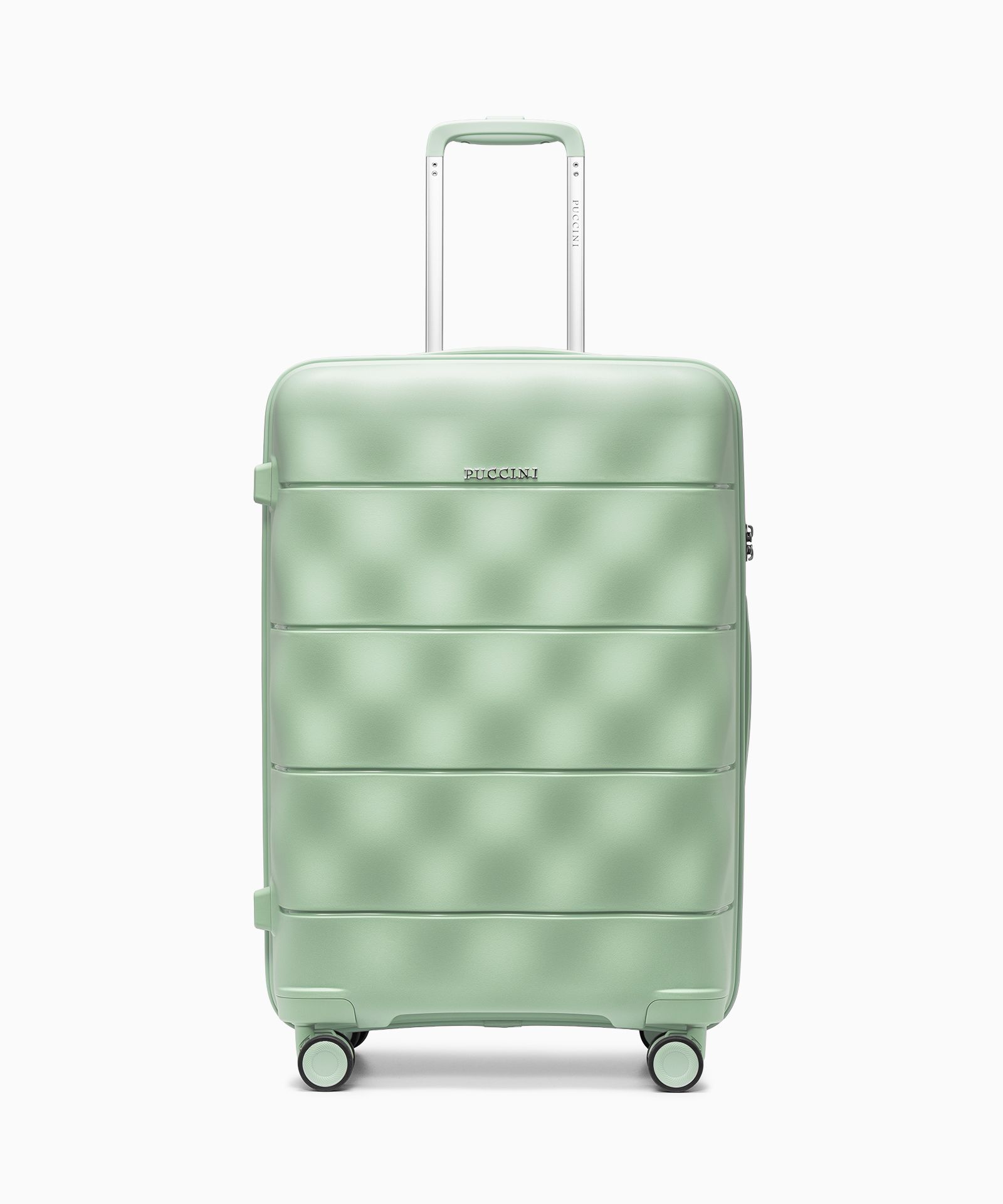 Walizka średnia z lekkiego polipropylenu zielona