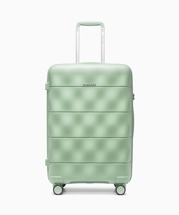 Walizka średnia z lekkiego polipropylenu zielona