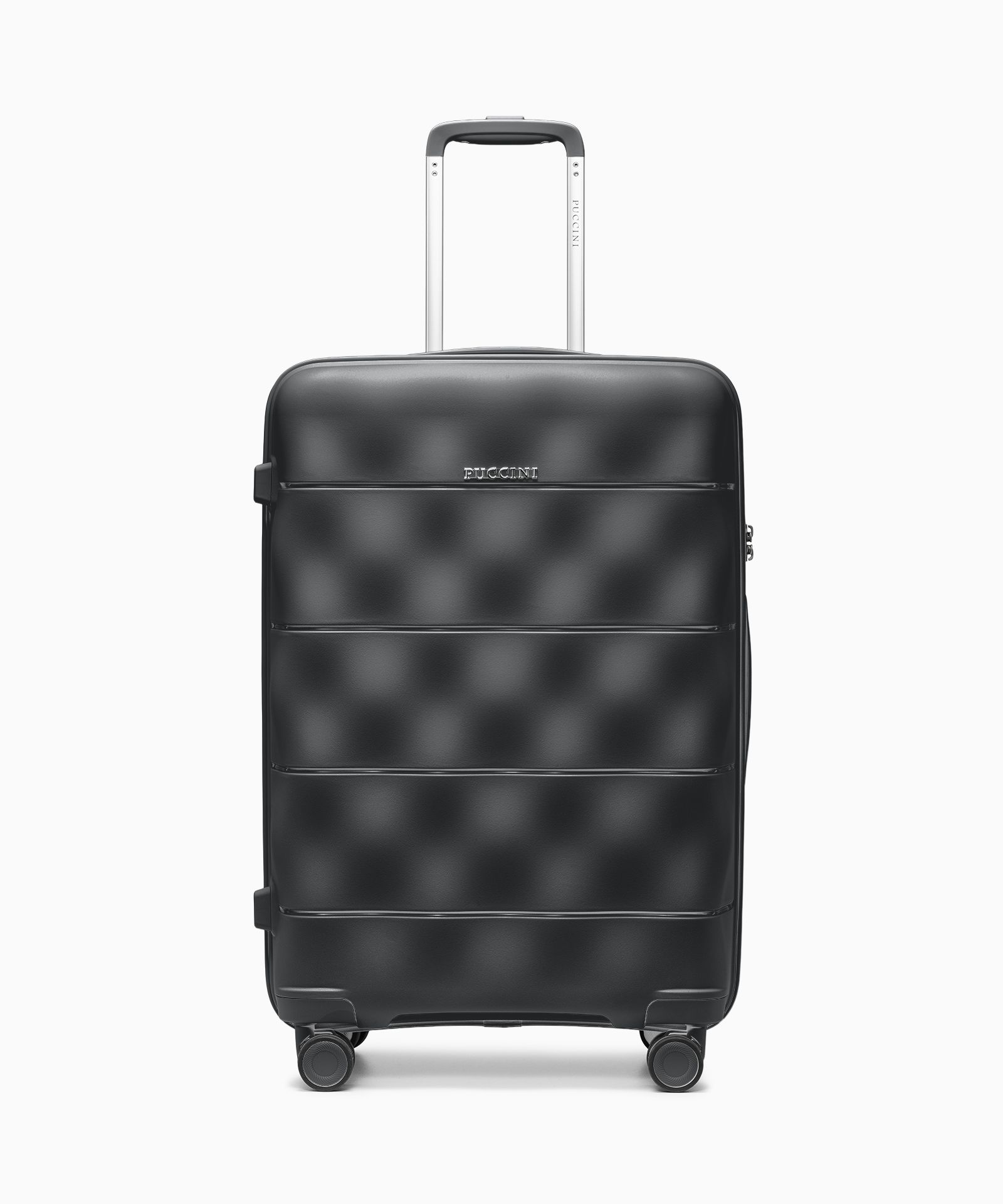 Walizka średnia z lekkiego polipropylenu czarna bazaltowa