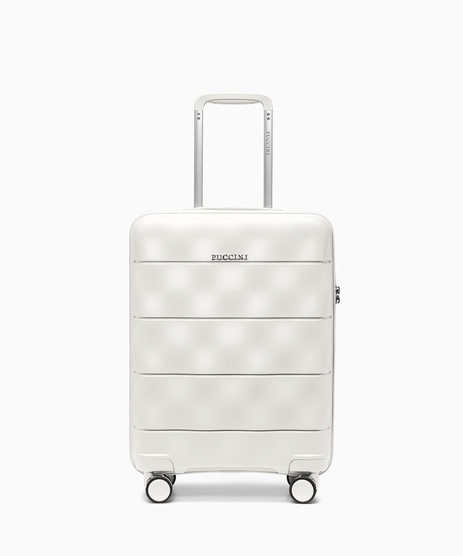 Walizka kabinowa z lekkiego polipropylenu perłowa