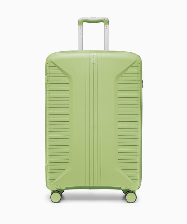 Walizka duża na kółkach z polipropylenu jasnozielona