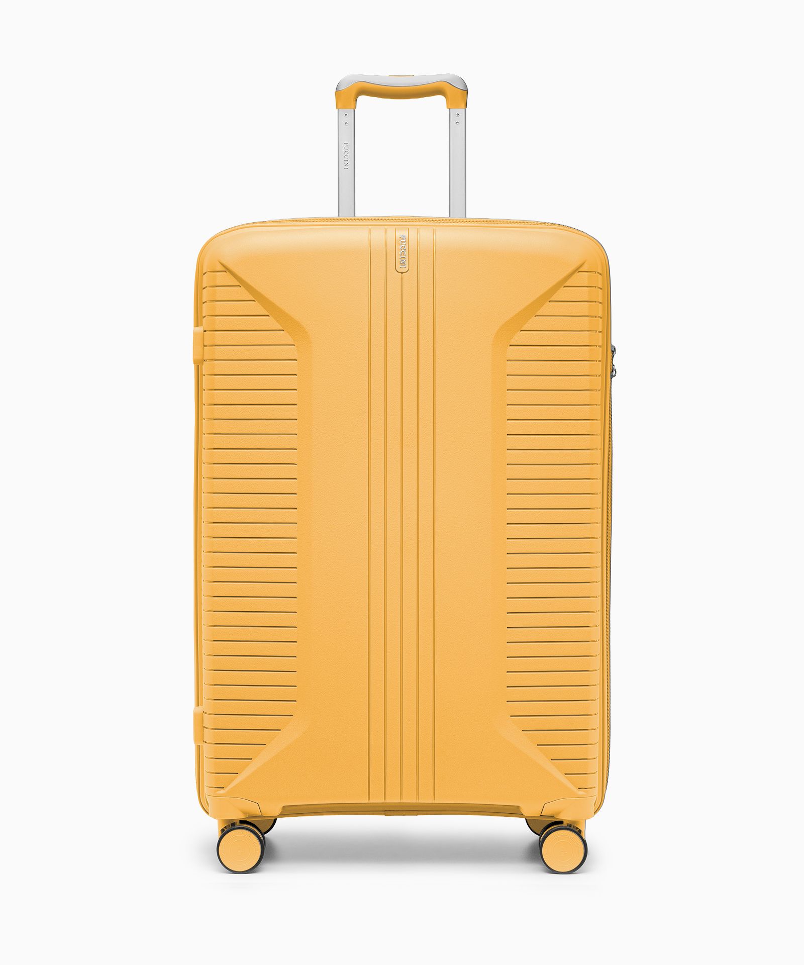 Walizka duża na kółkach z polipropylenu żółta