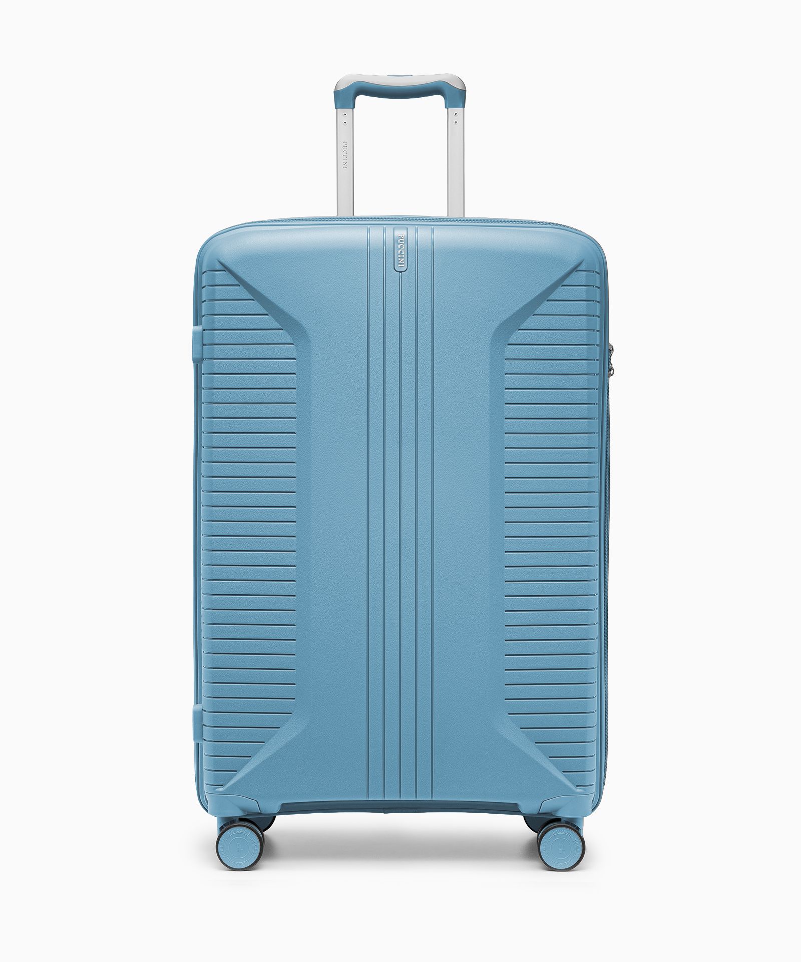 Walizka duża na kółkach z polipropylenu niebieska