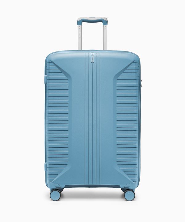 Walizka duża na kółkach z polipropylenu niebieska