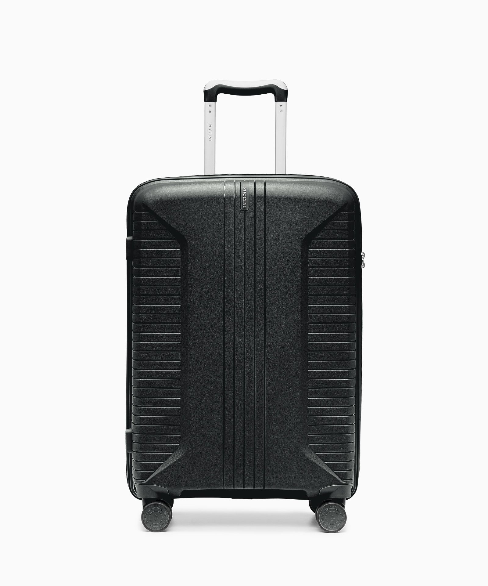 Walizka średnia na kółkach z polipropylenu czarna