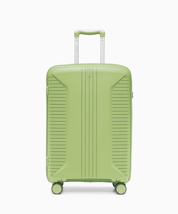 Walizka średnia na kółkach z polipropylenu jasnozielona