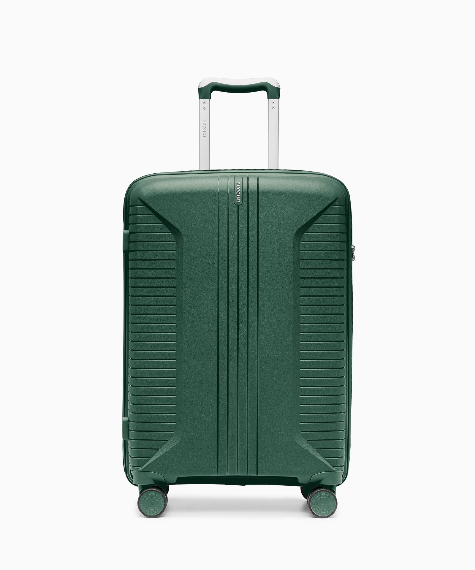 Walizka średnia na kółkach z polipropylenu zielona