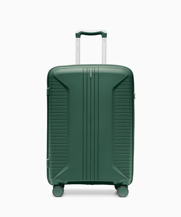 Walizka średnia na kółkach z polipropylenu zielona