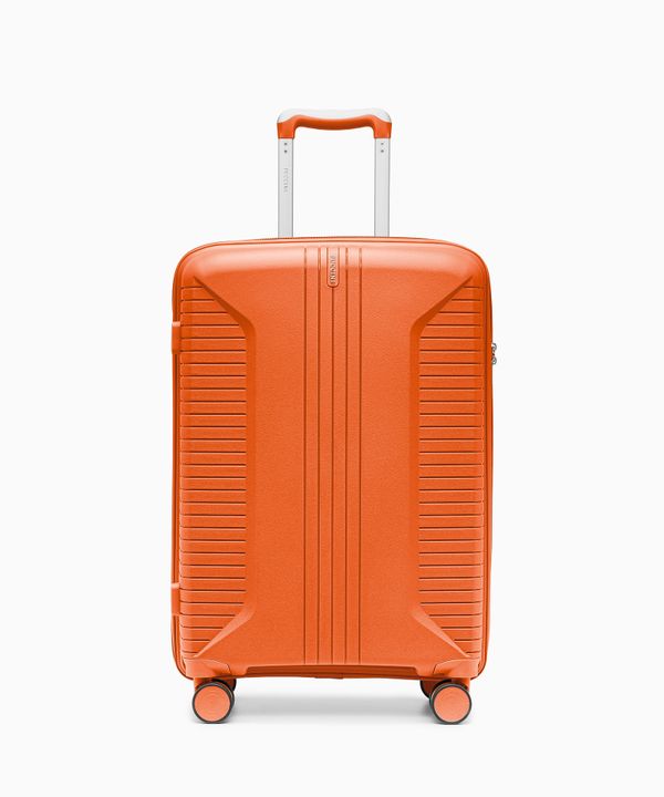 Walizka średnia na kółkach z polipropylenu pomarańczowa