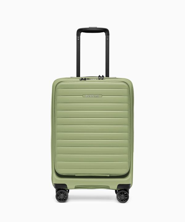 Walizka kabinowa z kieszenią na laptopa z polipropylenu zielona