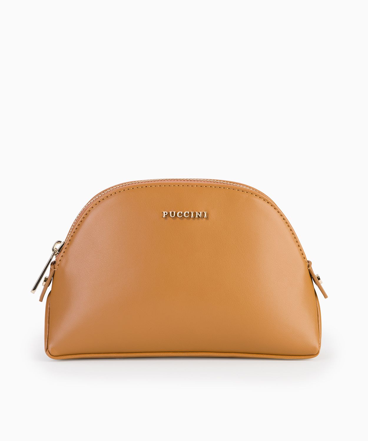 Kosmetyczka półokrągła - brązowa