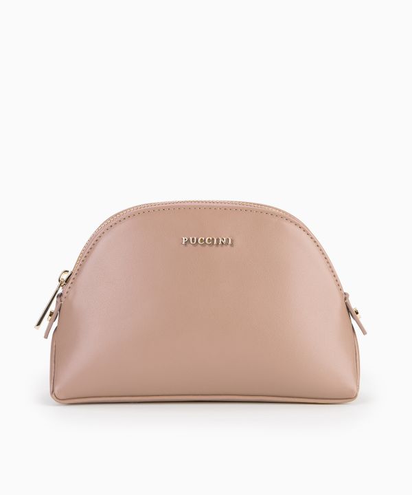 Kosmetyczka półokrągła - beżowa