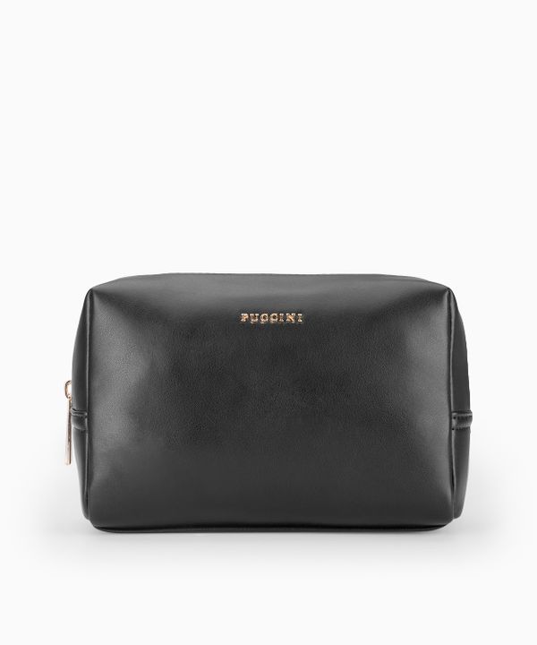 Czarna kosmetyczka prostokątna