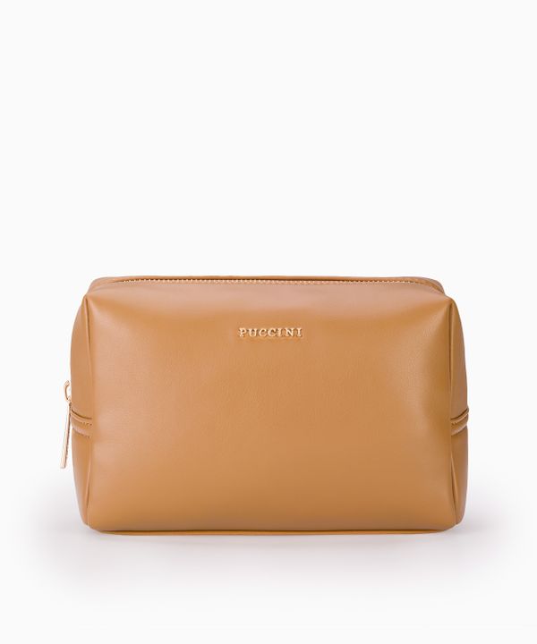 Brązowa kosmetyczka prostokątna