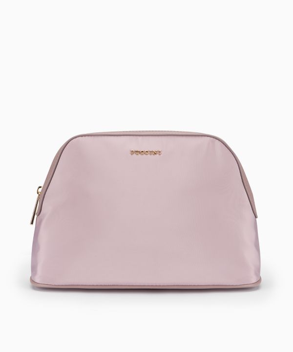 Kosmetyczka damska materiałowa liliowa