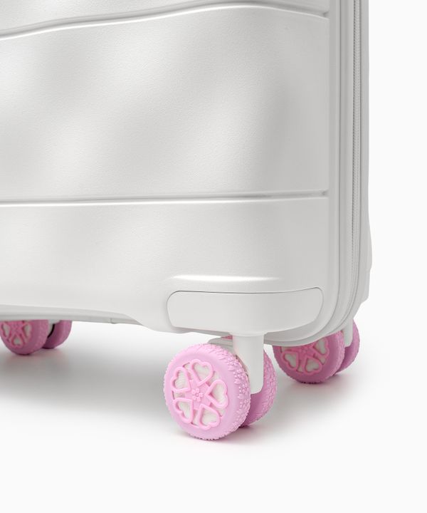 Ochraniacze na koła walizki różowe