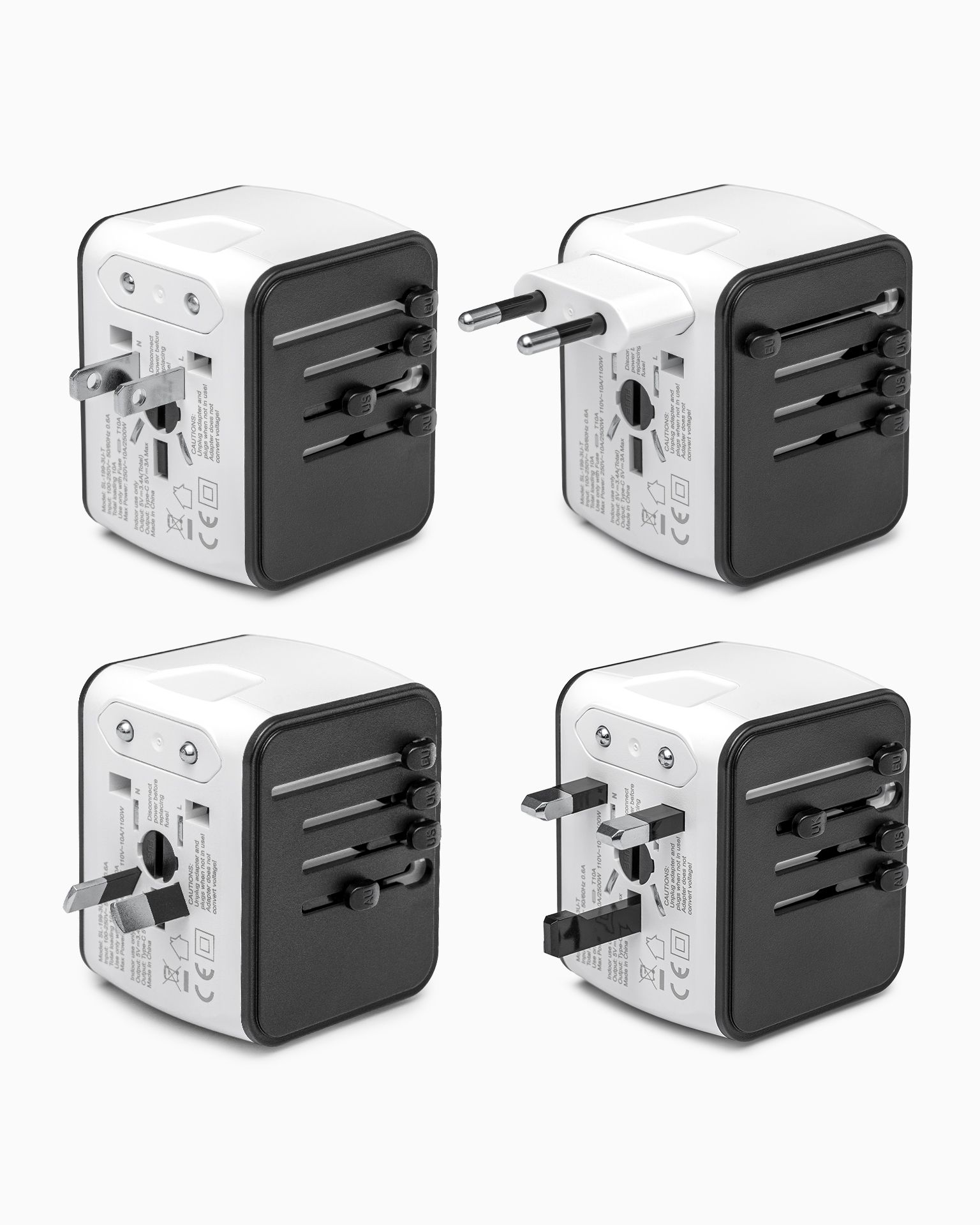 Adapter podróżny biały