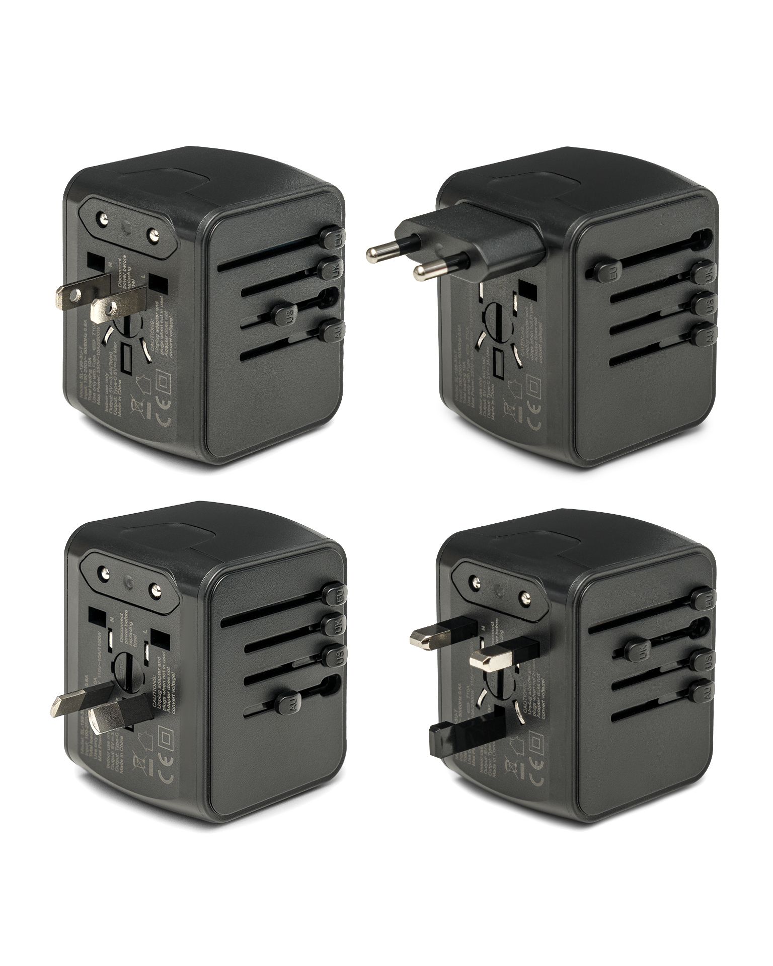 Adapter podróżny czarny 