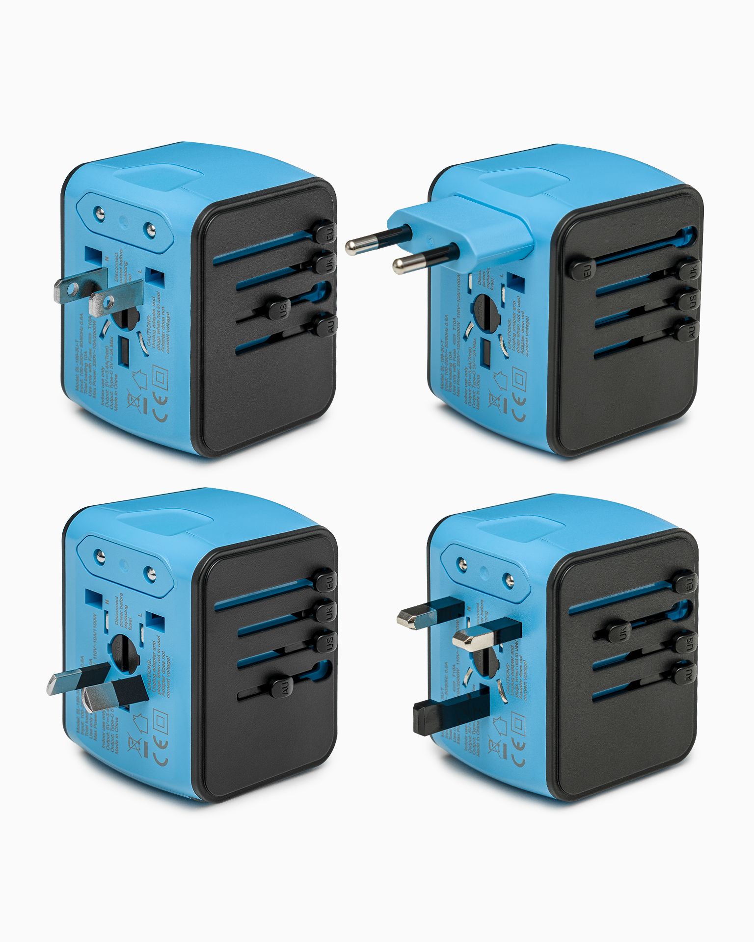 Adapter podróżny niebieski